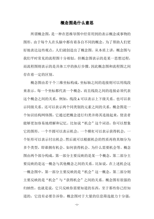 概念图是什么意思