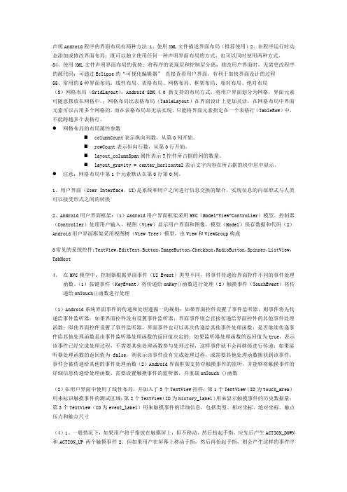 第3章 Android用户界面