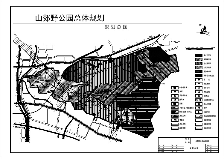 某地小型公园园林景观设计规划总图