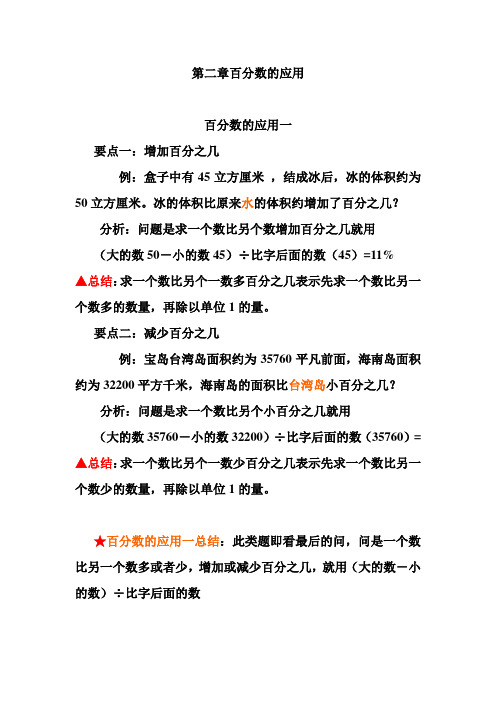 百分数的应用一