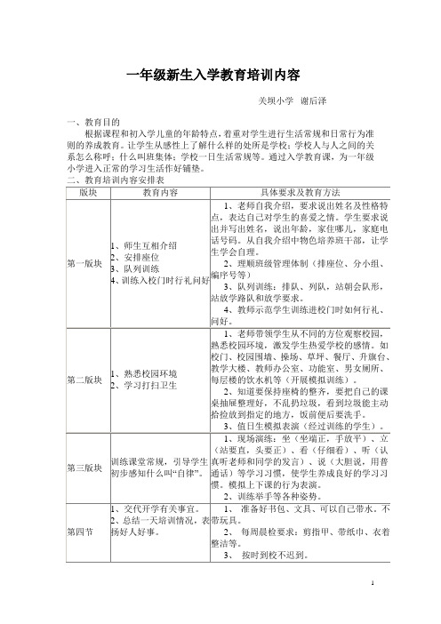 一年级新生入学教育 谢后泽