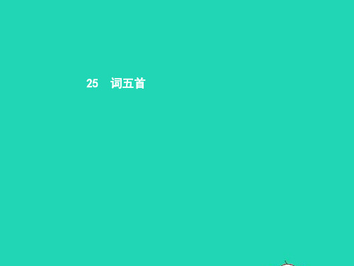 九年级语文上册第六单元25词五首课件新人教版