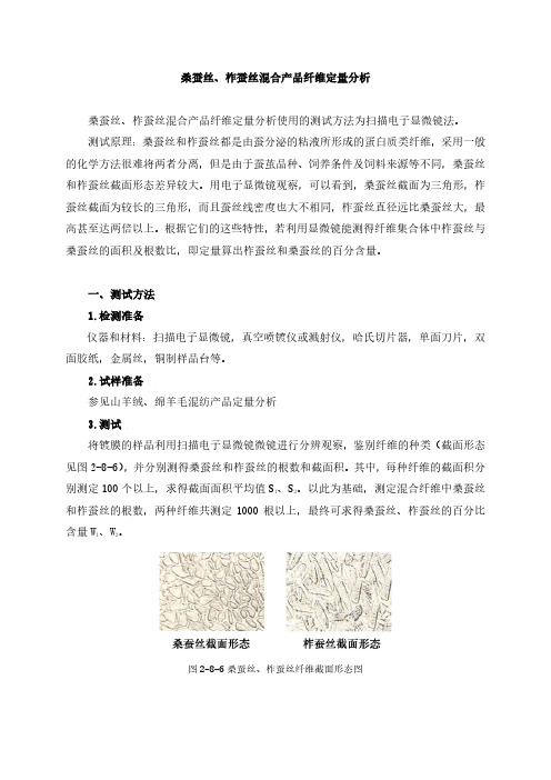 桑蚕丝、柞蚕丝混合产品纤维定量分析.