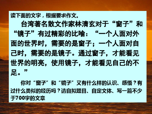 镜子与窗户