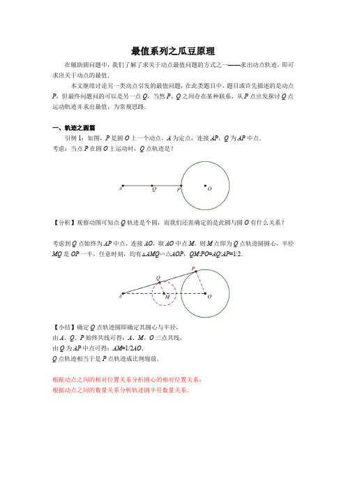 中考专题 最值系列之瓜豆原理