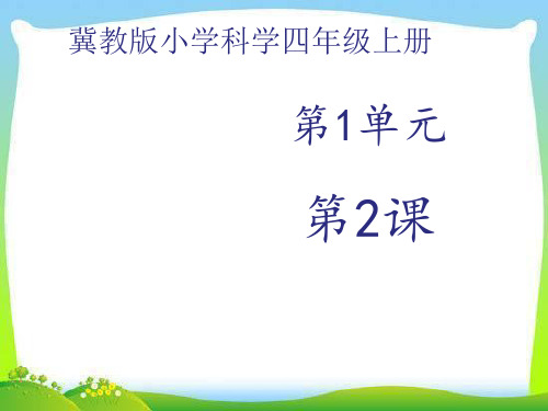 小学精品科学 四年级上册科学课件-1.2 动物运动会丨冀教版  (共26张PPT)