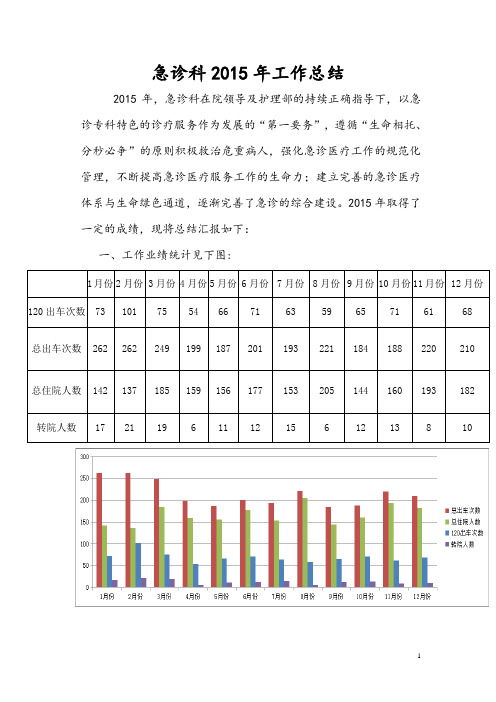 2015年急诊科工作总结 -