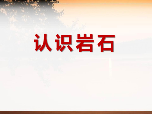 《认识岩石》青岛版三年级科学下册课件PPT(3篇)