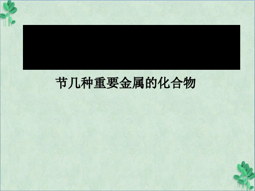 铁的重要化合物(课件PPT)