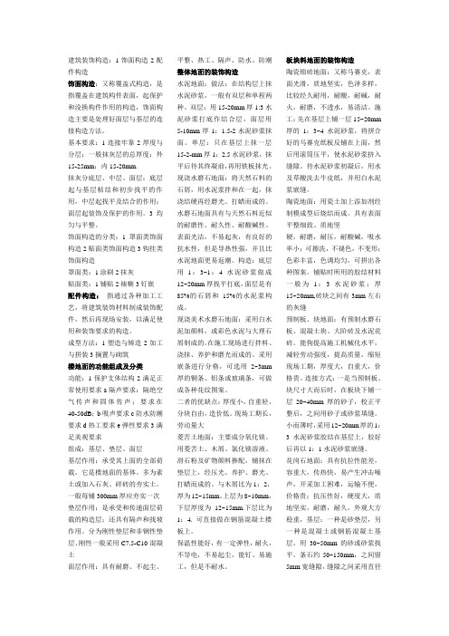 建筑装饰构造