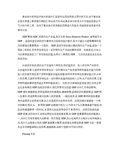 基本面分析和技术面分析是外汇投资时运用的两类主要分析方法_百概要
