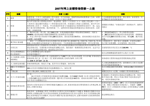 07年定额解释
