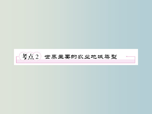 高三地理 第二轮复习课件13
