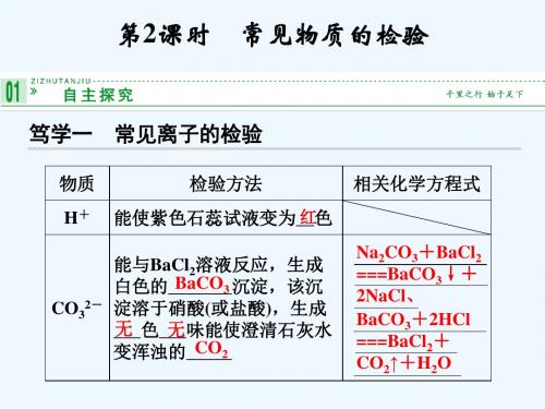 高一化学苏教版必修一1-2-2常见物质的检验.ppt