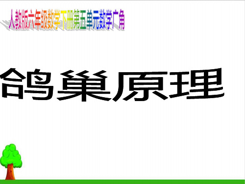 数学广角鸽巢问题优质课件PPT1人教版