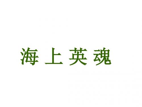 五年级语文下册 第5单元 25《海上英魂》课件5 语文S版