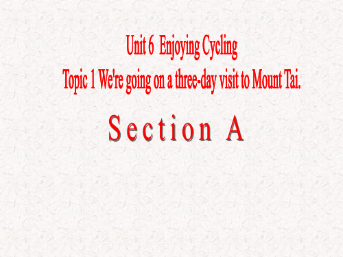 最新仁爱版英语八年级下册Unit 6 Topic 1 Section A优质课课件