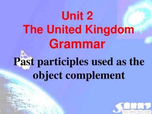 必修5 Unit 2 The United Kingdom Grammar