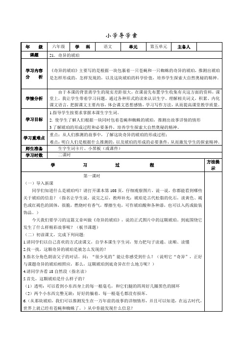 20.奇异的琥珀