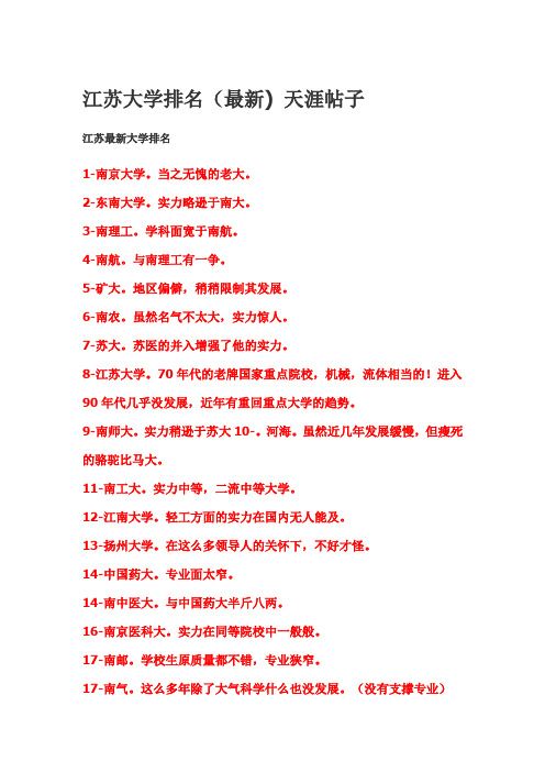 江苏大学排名