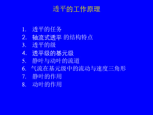 透平的工作原理