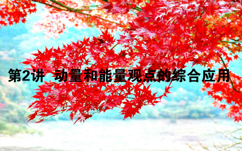 高考物理二轮复习第2章动量和能量2动量和能量观点的综合应用课件