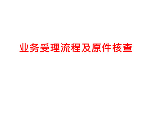业务受理流程及原件核查概述.pptx