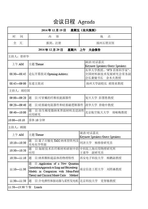 会议日程Agenda-扬州大学.doc