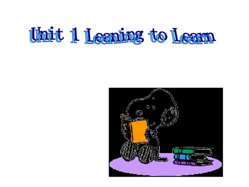 英语：Unit1《Leaning to Learn》复习课件(北师大版九年级)