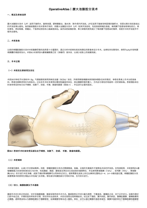 OperativeAtlas丨腰大池腹腔分流术