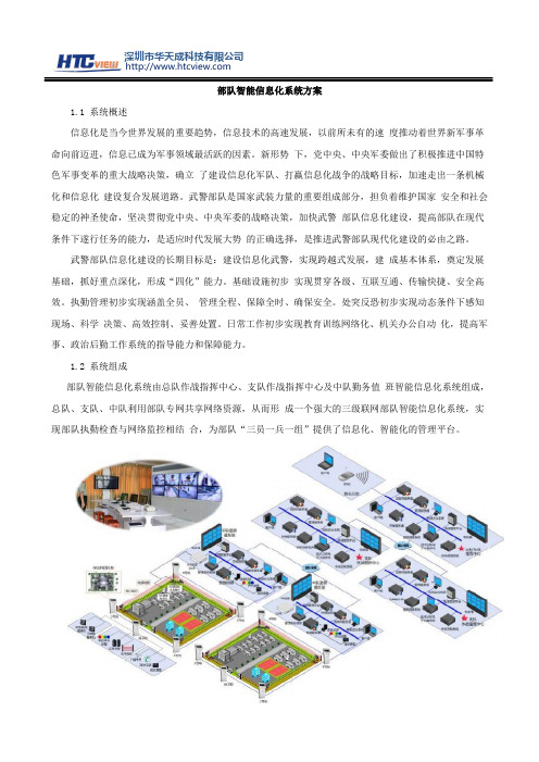 部队智能信息化系统方案