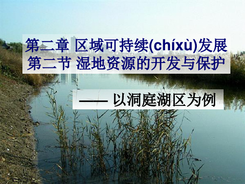 高中地理第二章区域可持续发展第二节湿地资源的开发与保护以洞庭湖区为例课件6湘教版必修30824450