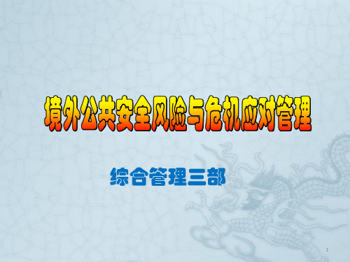 境外公共安全管理培训ppt课件