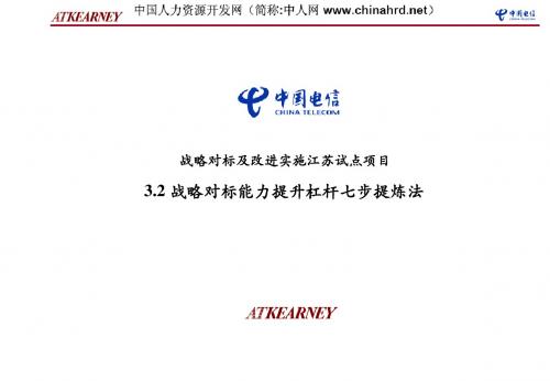 中国电信战略对标能力提升杠杆提炼七步法资料