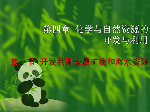 高中化学优质课课件《开发利用金属矿物和海水资源》课件2