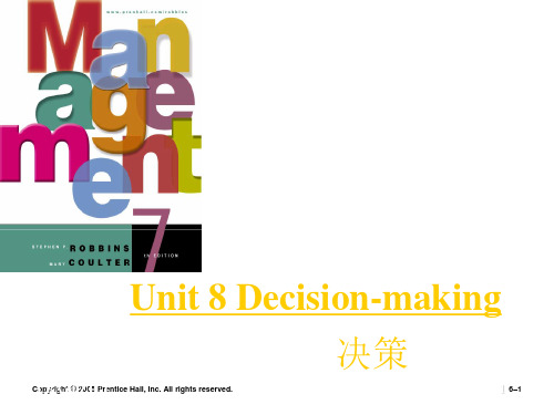 Unit8 Decision Making
