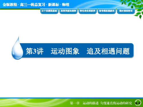 第一章 运动的描述 运动图象 追及相遇问题