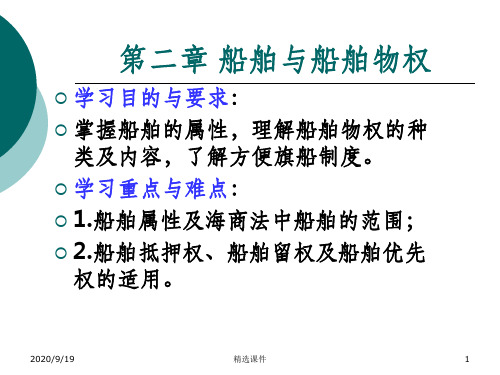 船舶与船舶物权