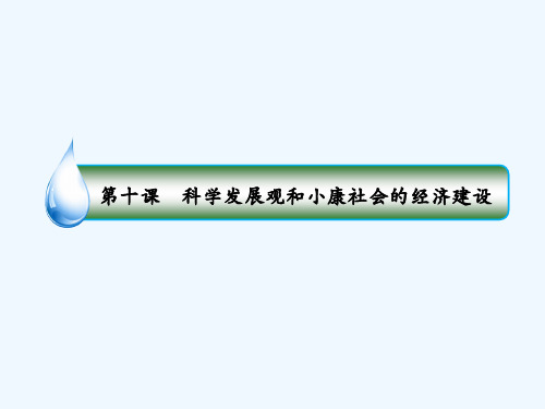 高考政治人教版一轮复习配套课件：第四单元 发展社会主义市场经济4-10