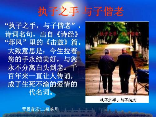 执子之手与子偕老