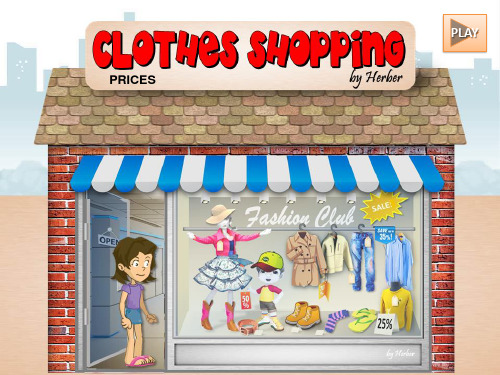 60个超有趣的英语PPT课件-Clothes-shopping--购物