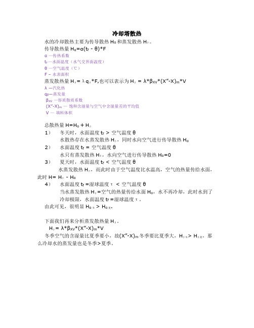 冷却塔散热