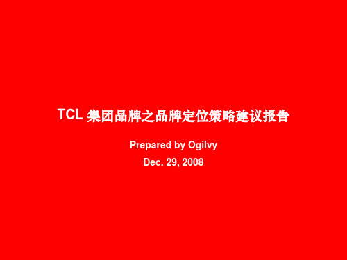 TCL品牌定位概述