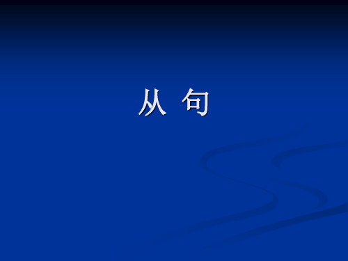 专四语法讲解(从句)