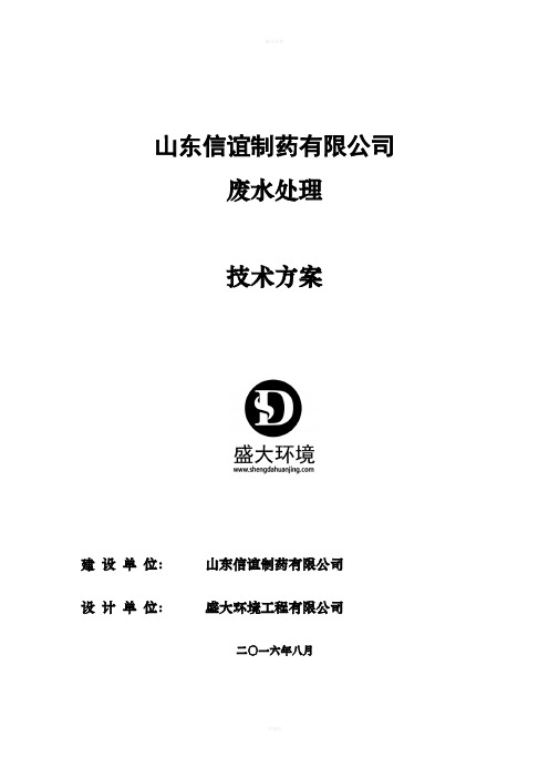 制药废水处理案例