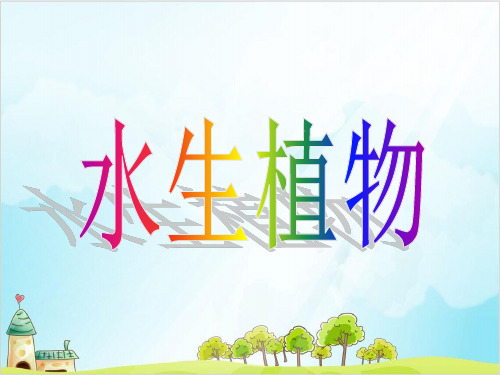 三年级上册科学实用教学课件 水生植物 教科版