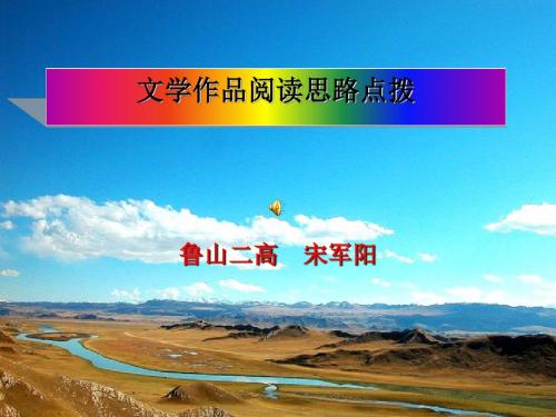 高考复习文学作品阅读思路点拨 PPT课件