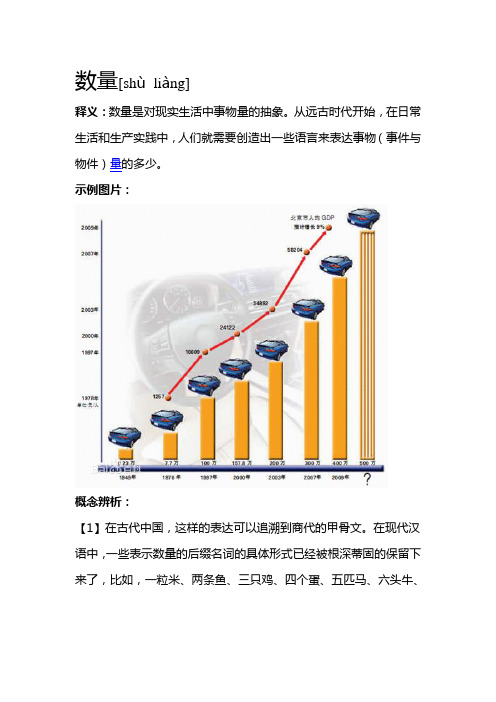 小学数学-数与代数-常见的量-计量-数量