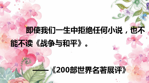 人教版高中语文选修《外国小说欣赏娜塔莎》(一等奖课件) (4)