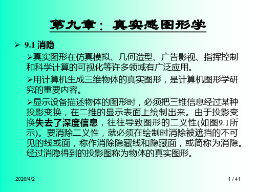 图像空间的消隐算法Zbuffer扫描线